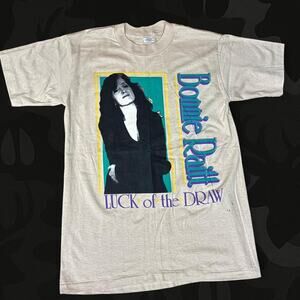 Vintage 1991 Bonnie Raitt "Luck of the Draw" Tour Tee Size L